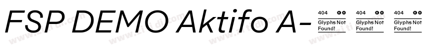 FSP DEMO Aktifo A字体转换 FSP DEMO Aktifo A字体转换